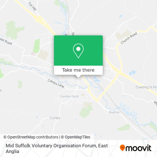 Mid Suffolk Voluntary Organisation Forum map