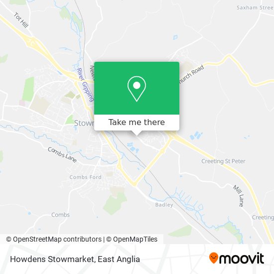 Howdens Stowmarket map