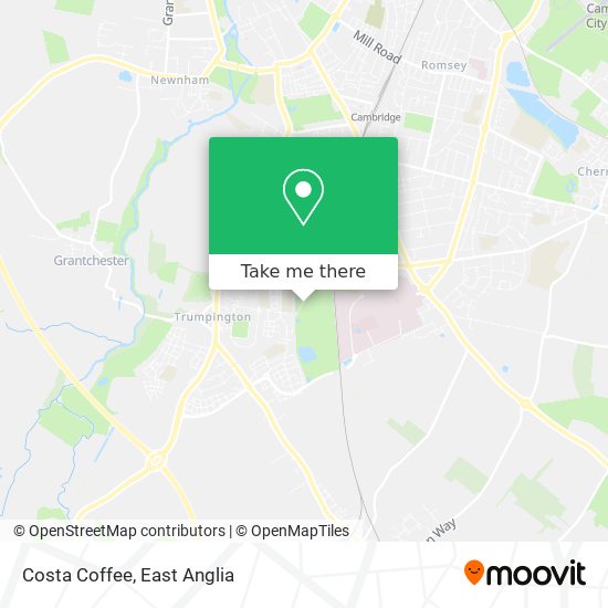 Costa Coffee map