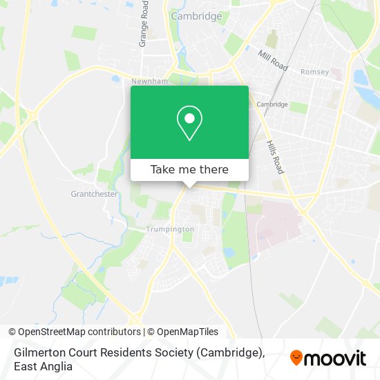 Gilmerton Court Residents Society (Cambridge) map
