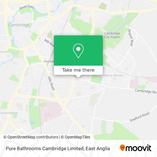 Pure Bathrooms Cambridge Limited map