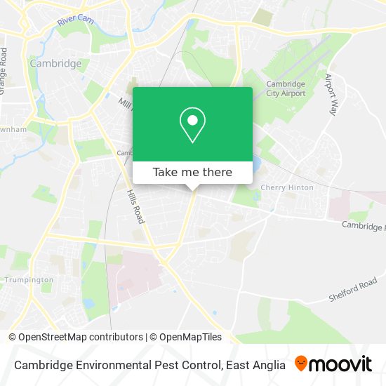 Cambridge Environmental Pest Control map