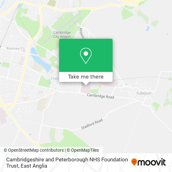 Cambridgeshire and Peterborough NHS Foundation Trust map