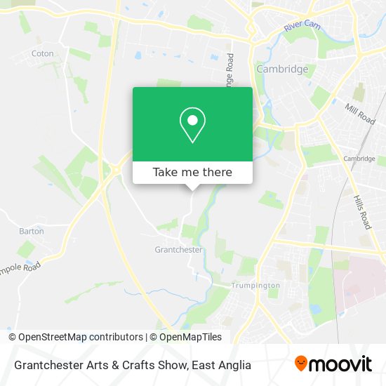 Grantchester Arts & Crafts Show map