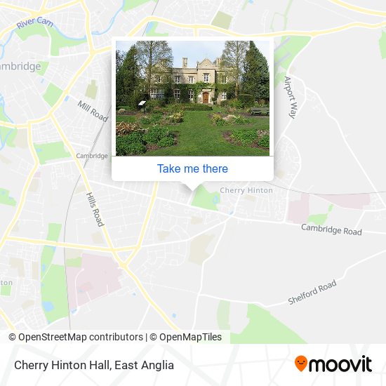 Cherry Hinton Hall map