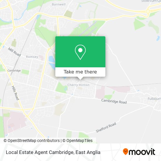 Local Estate Agent Cambridge map