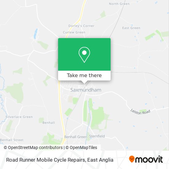 Road Runner Mobile Cycle Repairs map