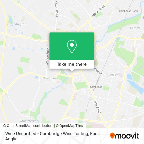 Wine Unearthed - Cambridge Wine Tasting map