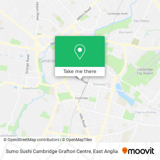 Sumo Sushi Cambridge Grafton Centre map