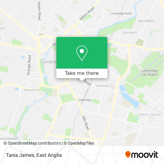 Tania James map