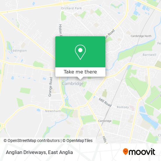 Anglian Driveways map