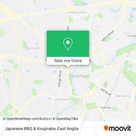 Japanese BBQ & Koujinabe map