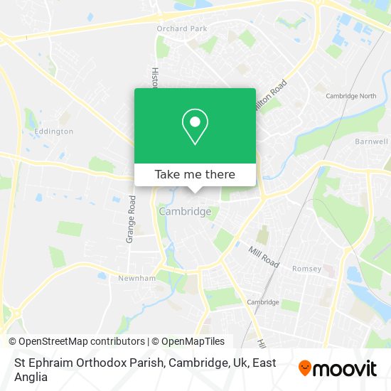 St Ephraim Orthodox Parish, Cambridge, Uk map