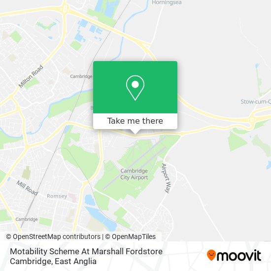 Motability Scheme At Marshall Fordstore Cambridge map