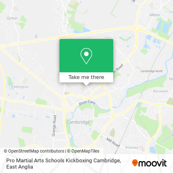 Pro Martial Arts Schools Kickboxing Cambridge map