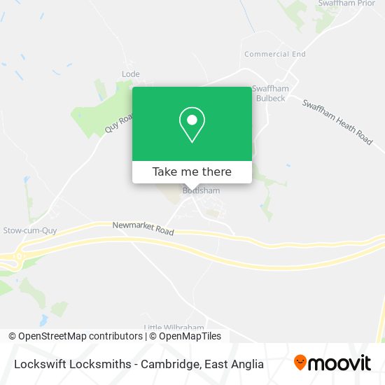 Lockswift Locksmiths - Cambridge map