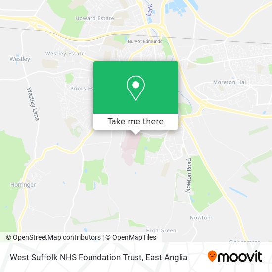 West Suffolk NHS Foundation Trust map