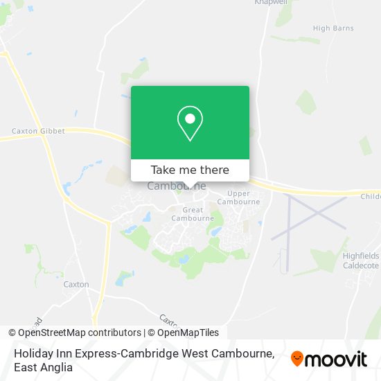 Holiday Inn Express-Cambridge West Cambourne map