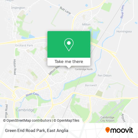Green End Road Park map