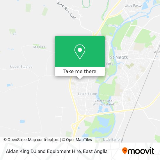Aidan King DJ and Equipment Hire map