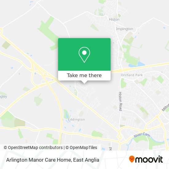 Arlington Manor Care Home map