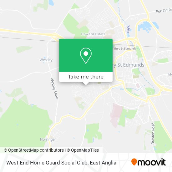 West End Home Guard Social Club map