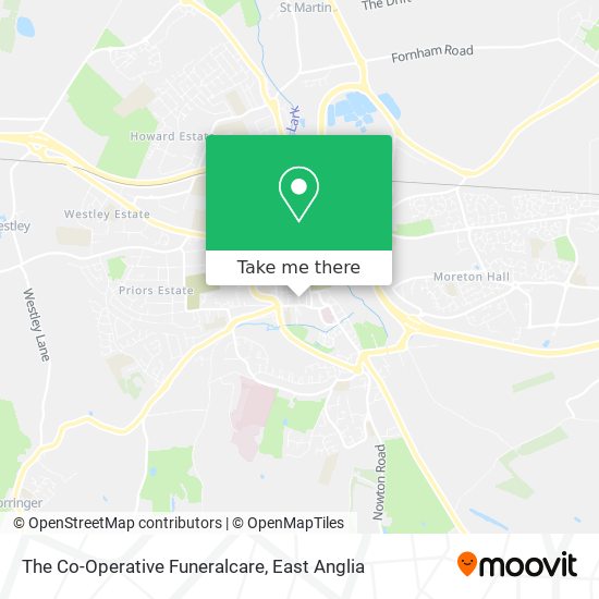 The Co-Operative Funeralcare map