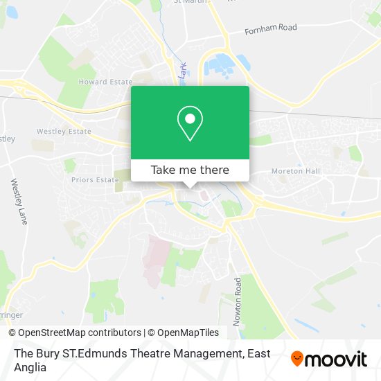 The Bury ST.Edmunds Theatre Management map
