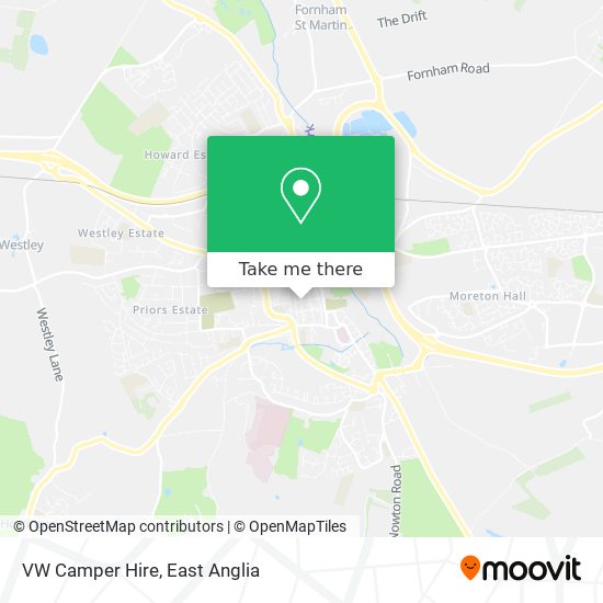 VW Camper Hire map