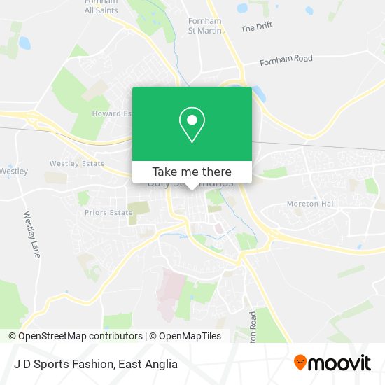 J D Sports Fashion map