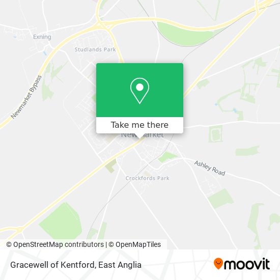 Gracewell of Kentford map