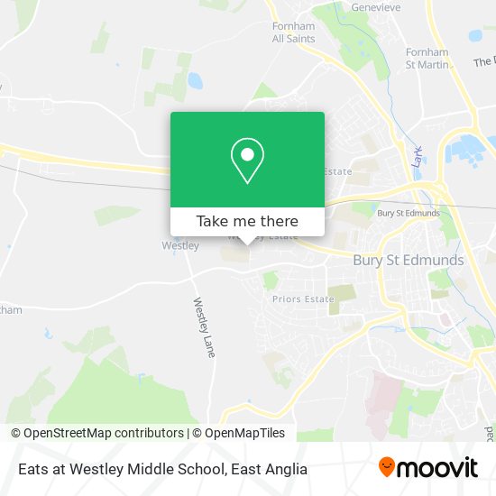 Eats at Westley Middle School map