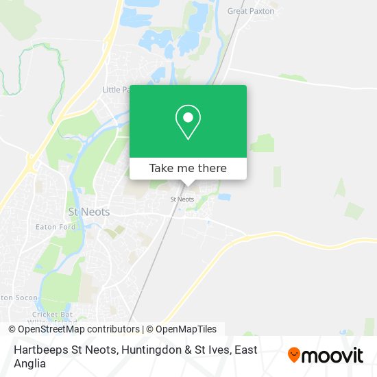 Hartbeeps St Neots, Huntingdon & St Ives map