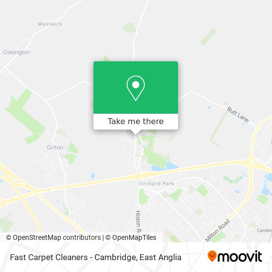 Fast Carpet Cleaners - Cambridge map