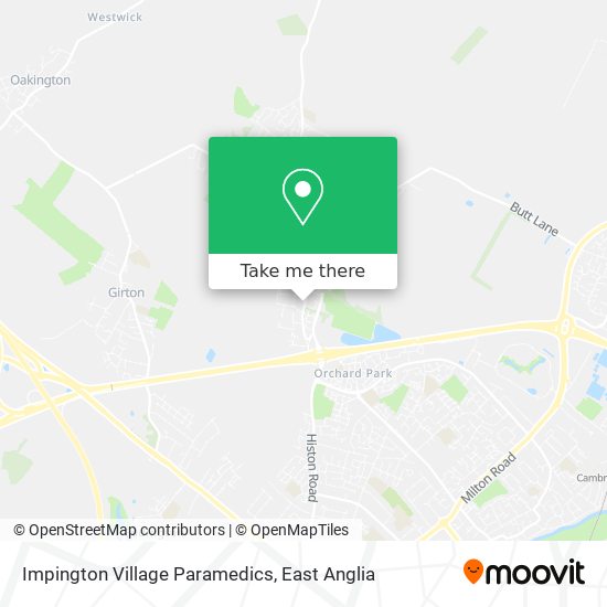 Impington Village Paramedics map