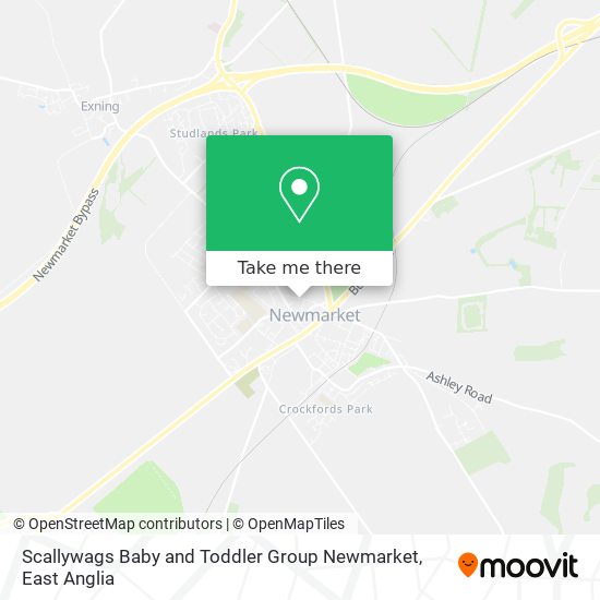 Scallywags Baby and Toddler Group Newmarket map