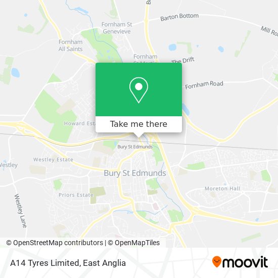 A14 Tyres Limited map