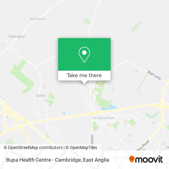 Bupa Health Centre - Cambridge map