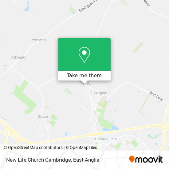 New Life Church Cambridge map