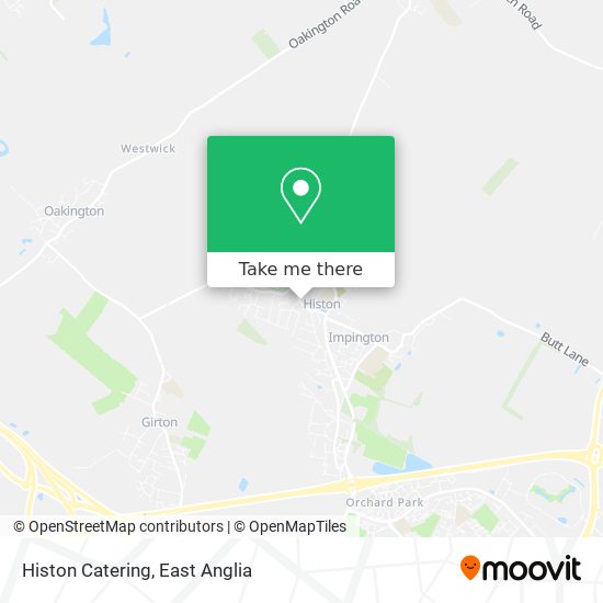 Histon Catering map