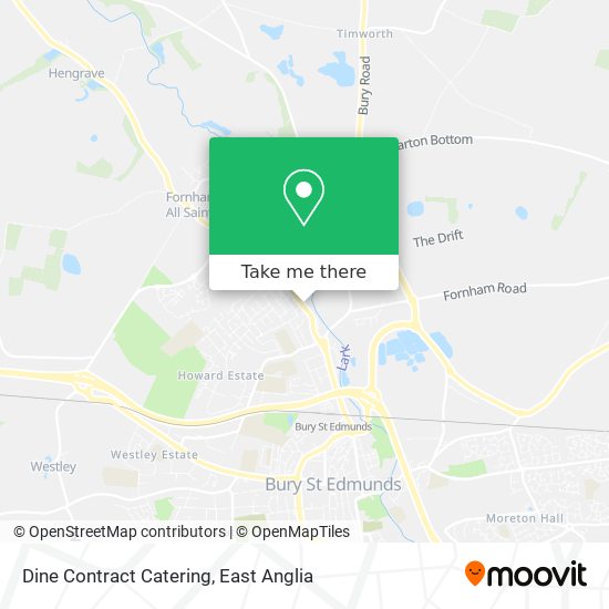 Dine Contract Catering map