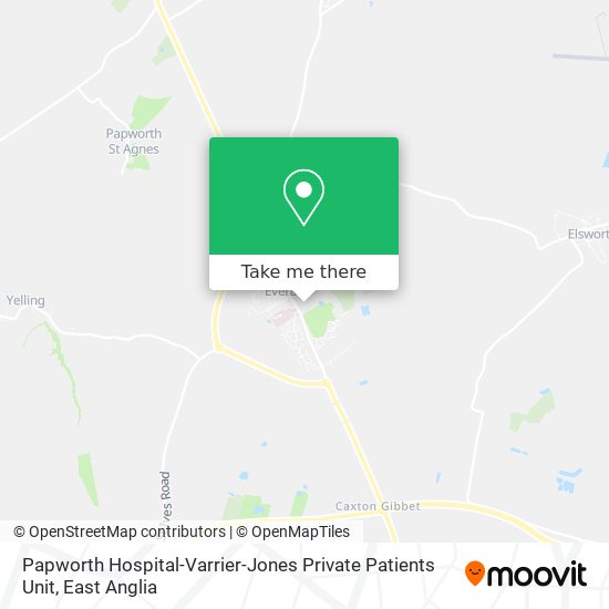 Papworth Hospital-Varrier-Jones Private Patients Unit map