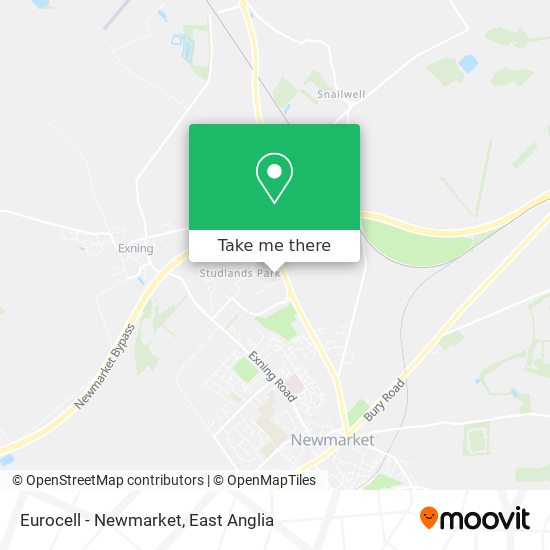 Eurocell - Newmarket map