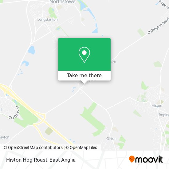 Histon Hog Roast map