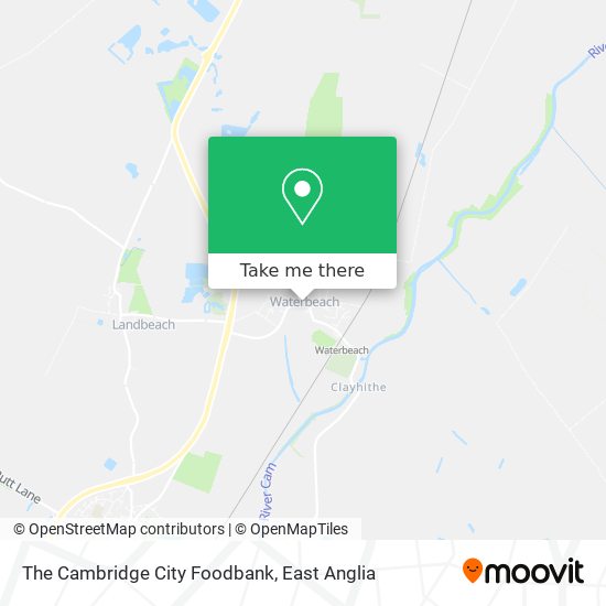 The Cambridge City Foodbank map