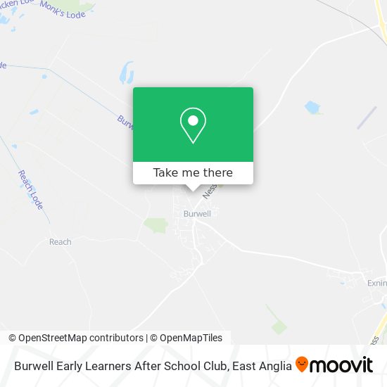 Burwell Early Learners After School Club map