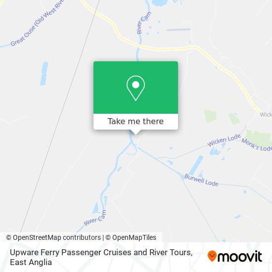 Upware Ferry Passenger Cruises and River Tours map