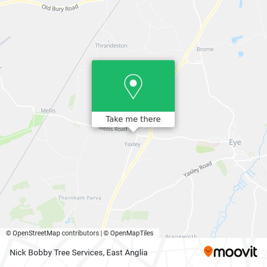 Nick Bobby Tree Services map