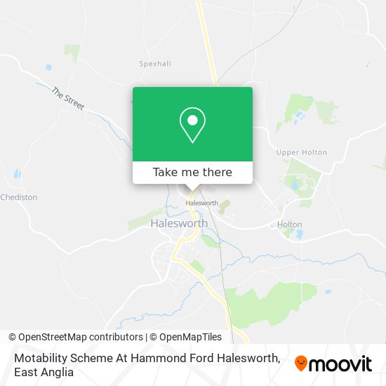 Motability Scheme At Hammond Ford Halesworth map