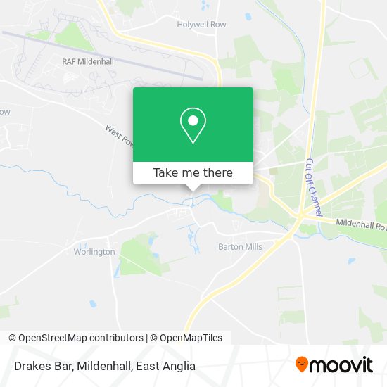 Drakes Bar, Mildenhall map